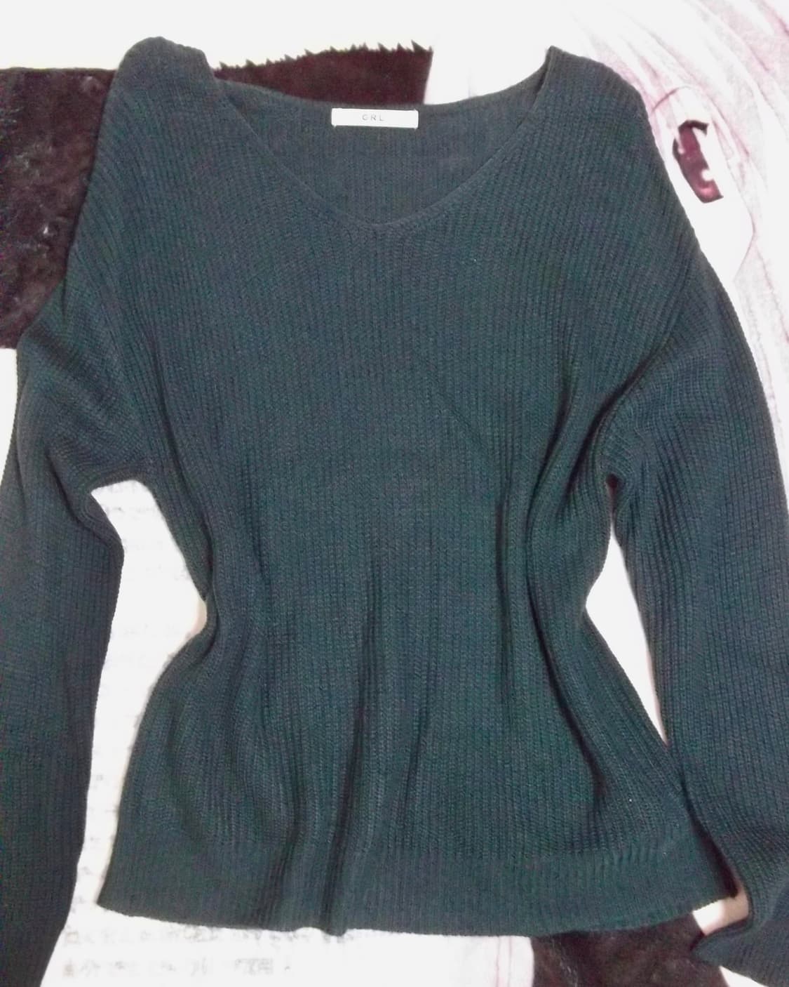 GRL 브이넥 일브 공겜여주 갸루 일본 빈티지 브이넥 니트 지뢰계 상품이미지2