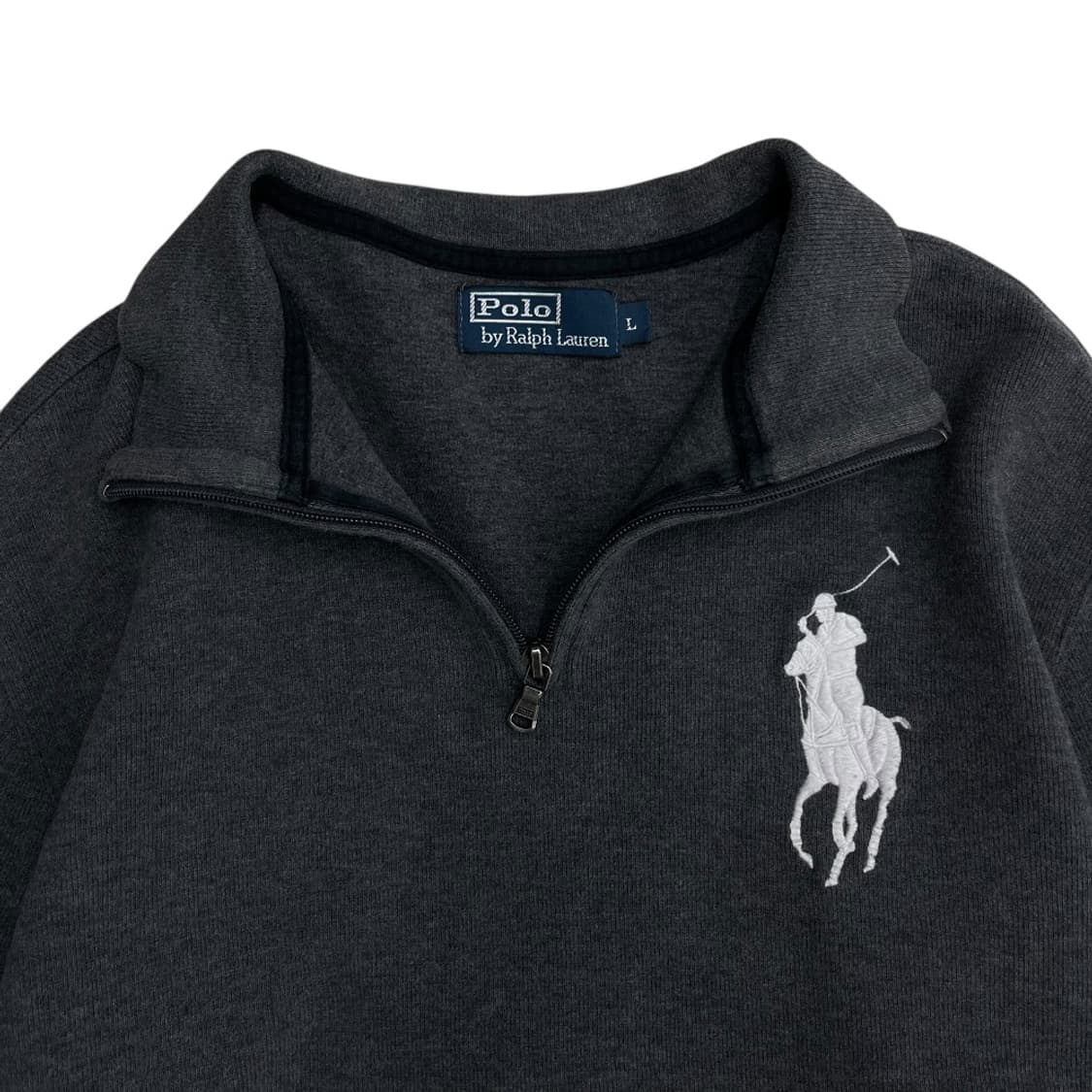 폴로 랄프로렌 빅포니 차콜 집업 L 상품이미지4