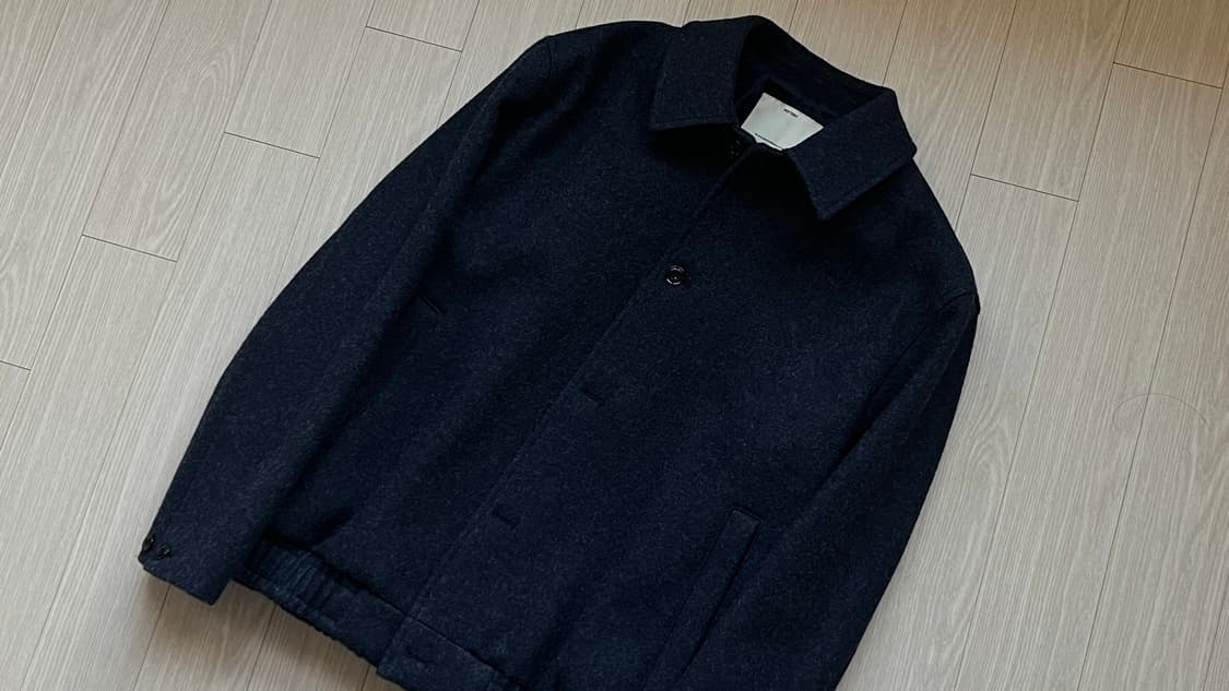 포터리/멜튼 울 블루종 멜란지네이비/1 상품이미지1