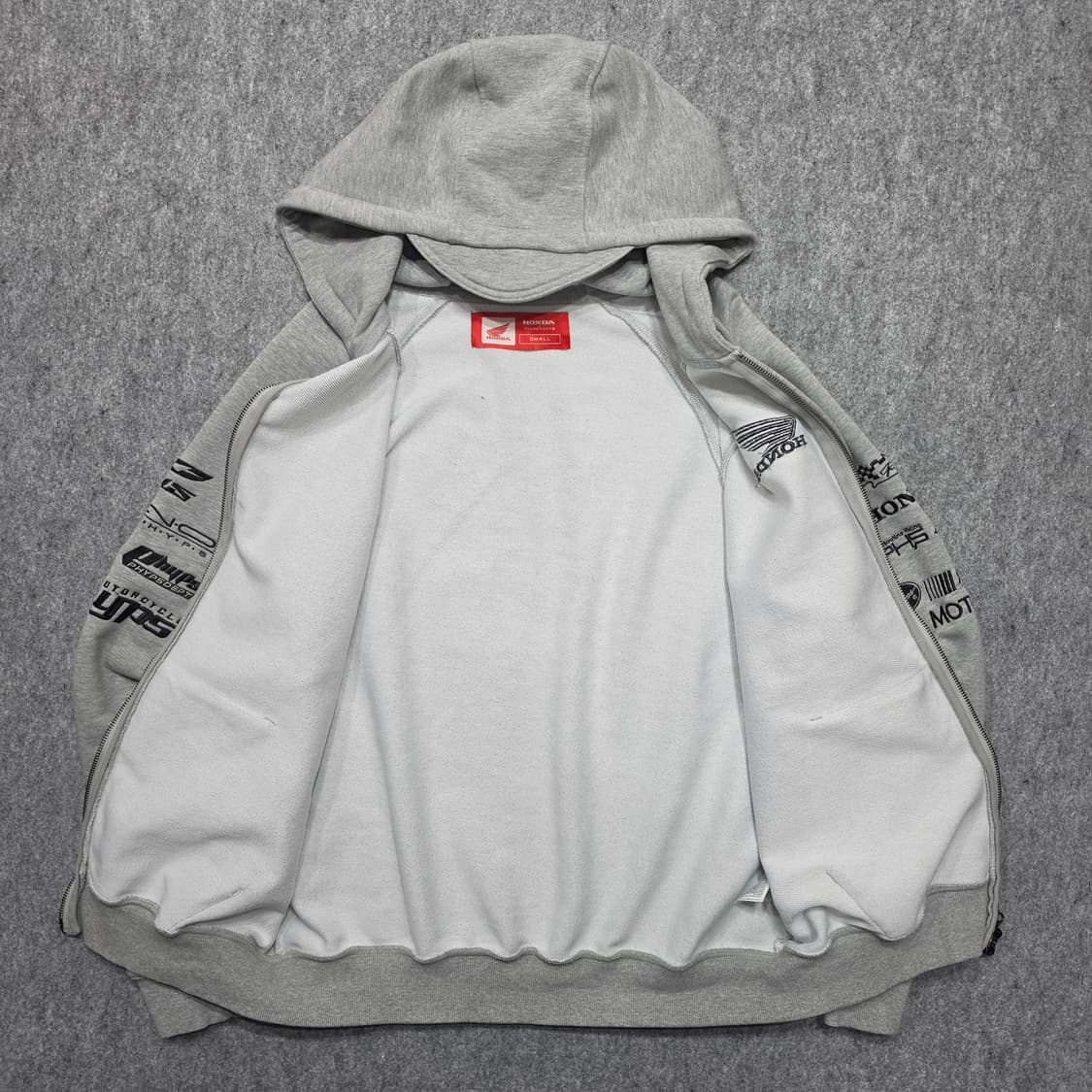HONDA 혼다 레이싱 모터사이클 투웨이 후드집업 S 상품이미지3