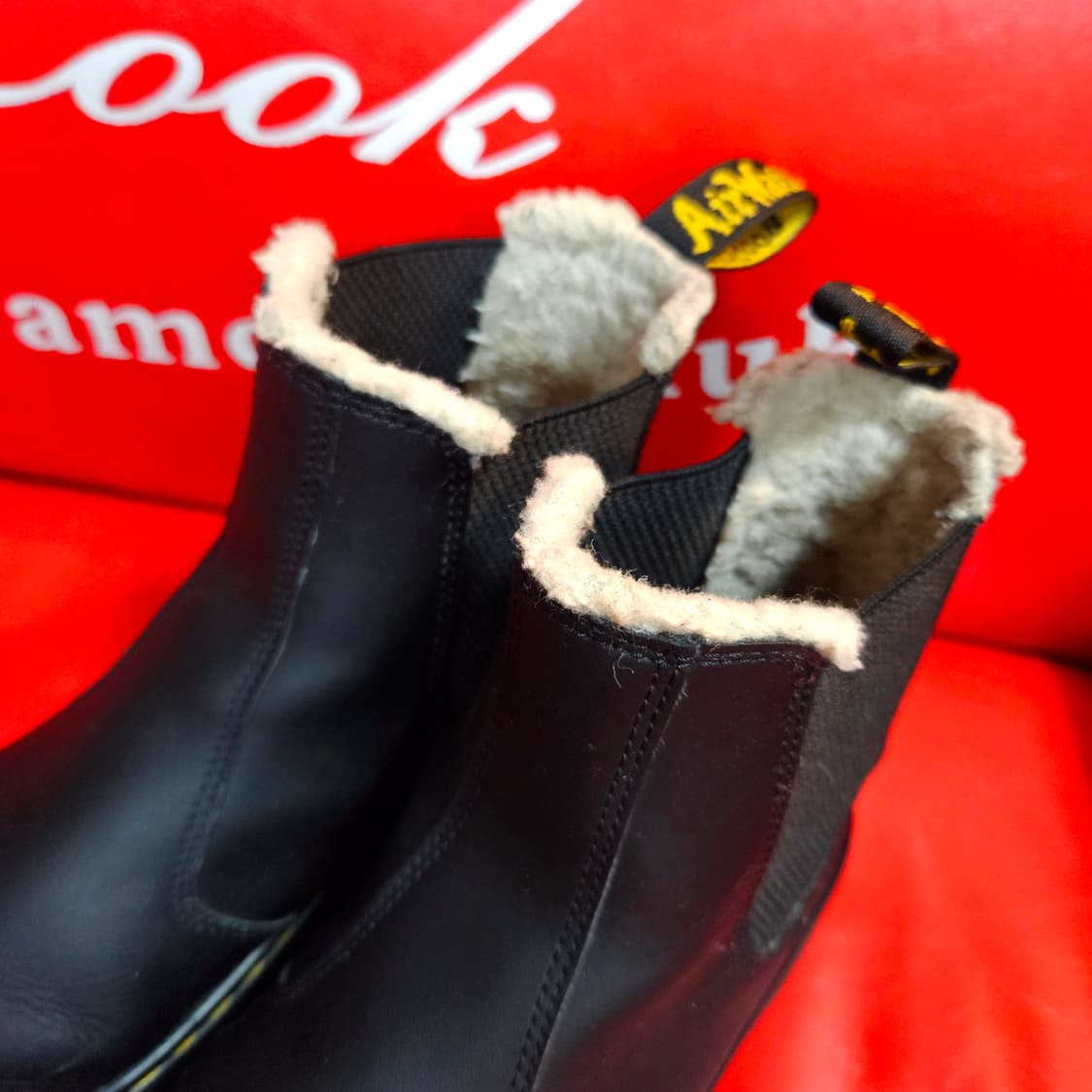 닥터마틴(Dr Martens) 도리안 퍼 앵클부츠 38size 상품이미지4
