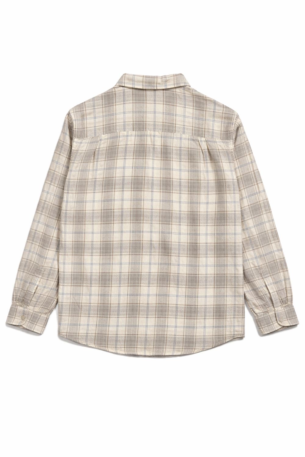 JPN 일본 빈티지 y2k 모리걸 유니클로 플란넬 베이지 체크 셔츠 M 상품이미지2