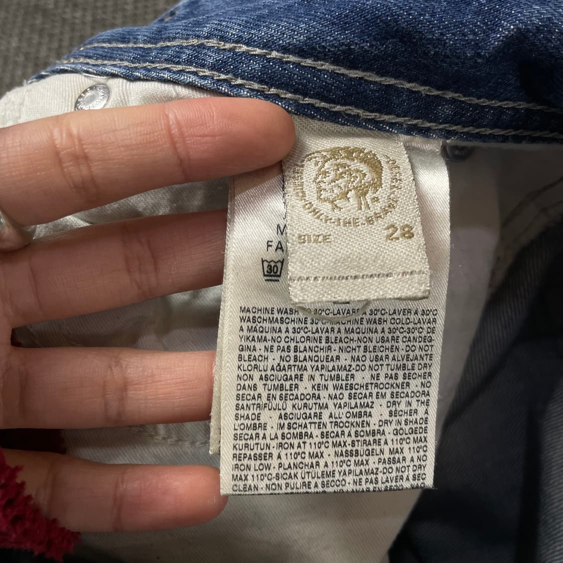 (28) 디젤 중청 워싱 버튼플라이 데님 팬츠 상품이미지6