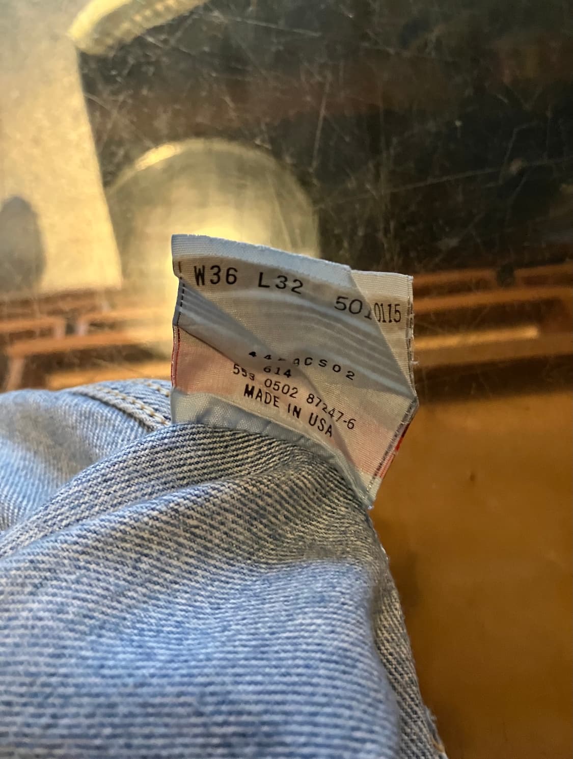 USA 빈티지 리바이스 501 데님 팬츠 상품이미지10