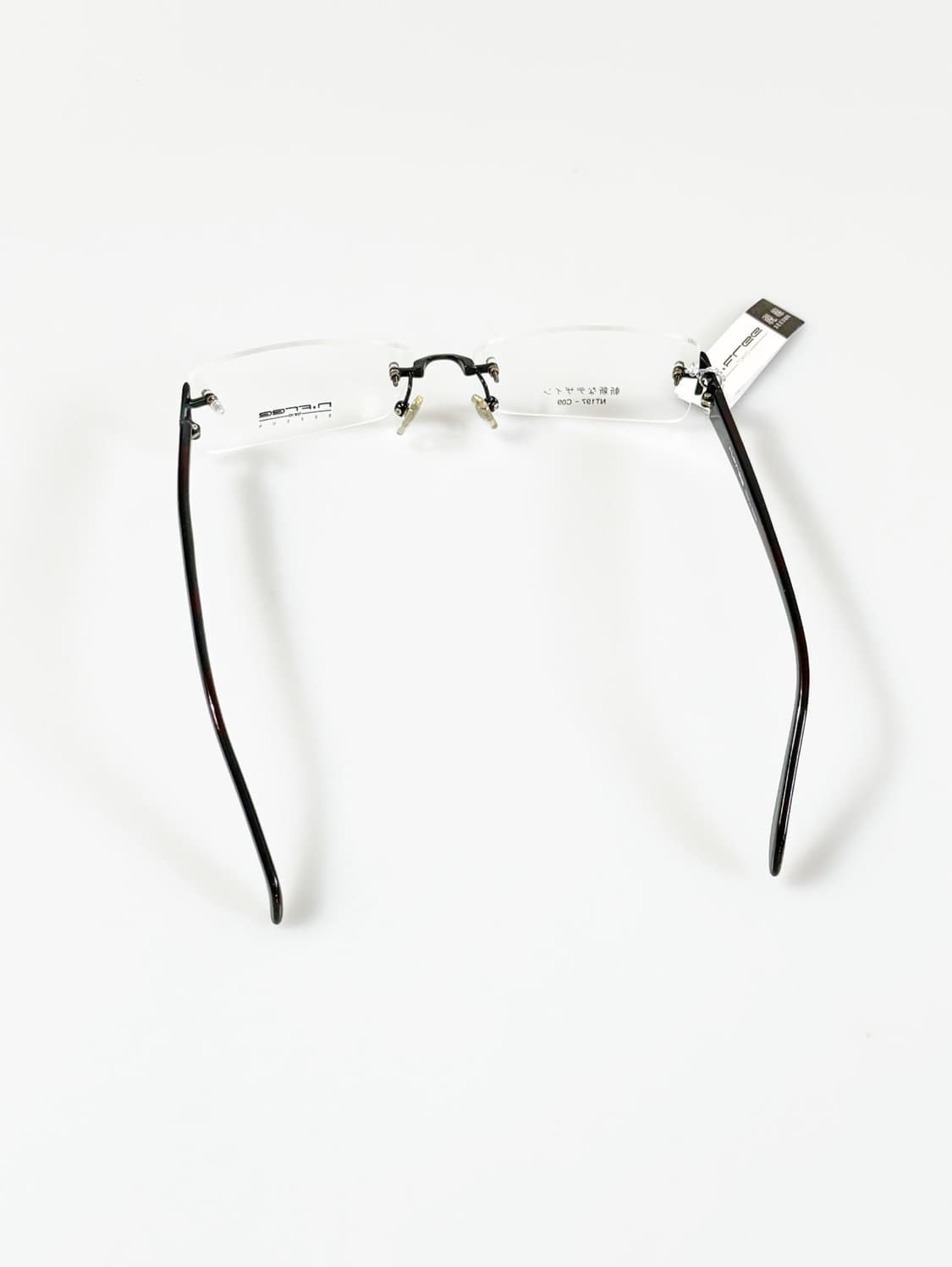 N.FREE by SEE SUN 티타늄 무테 스퀘어 빈티지 안경 상품이미지5