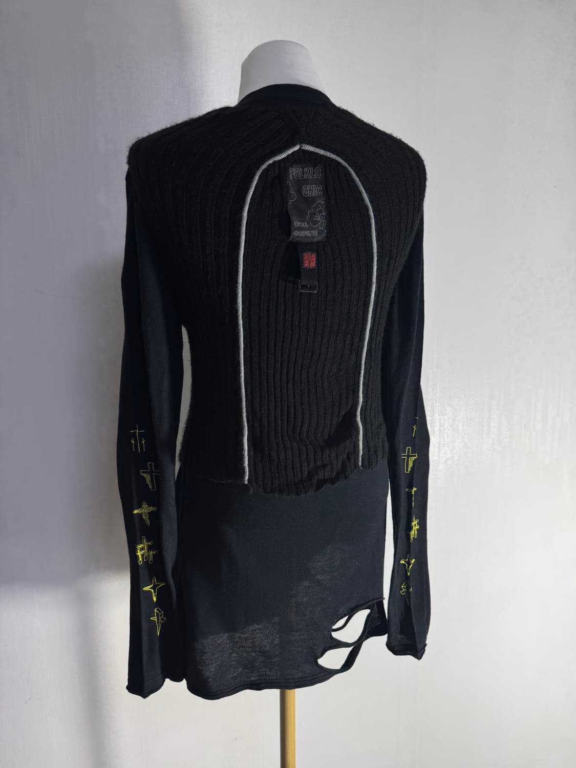 Cop copine 테크니컬 니트 베스트 y2k 상품이미지1