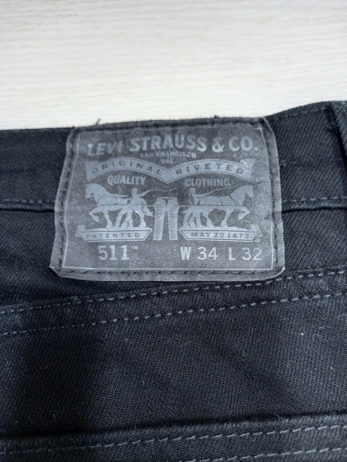 34 리바이스511 스판 슬림일자진 블랙 34-570 상품이미지5