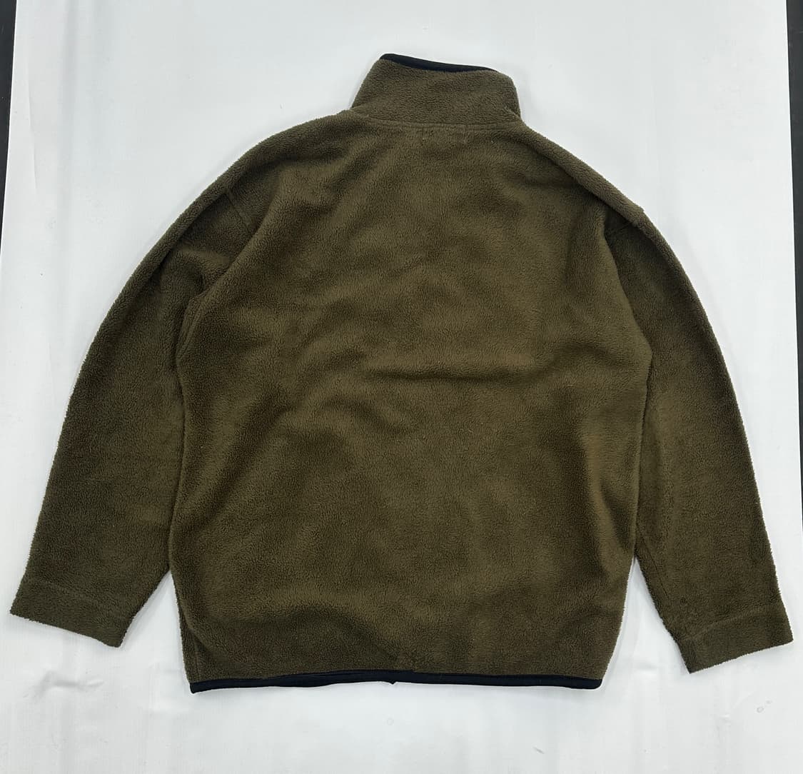 Manchury 브라운 플리스 집업 후리스 오버핏 카키브라운 히피  상품이미지4