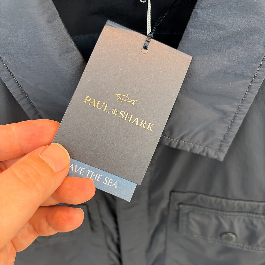 (정품/새상품) 폴앤샤크 남성 네이비 경량 나일론 자켓 상품이미지4