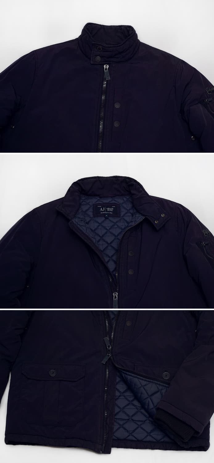 아르마니 (AJ) 더블페이스 집업 패디드 봄버 자켓 (52 / 100) 상품이미지4