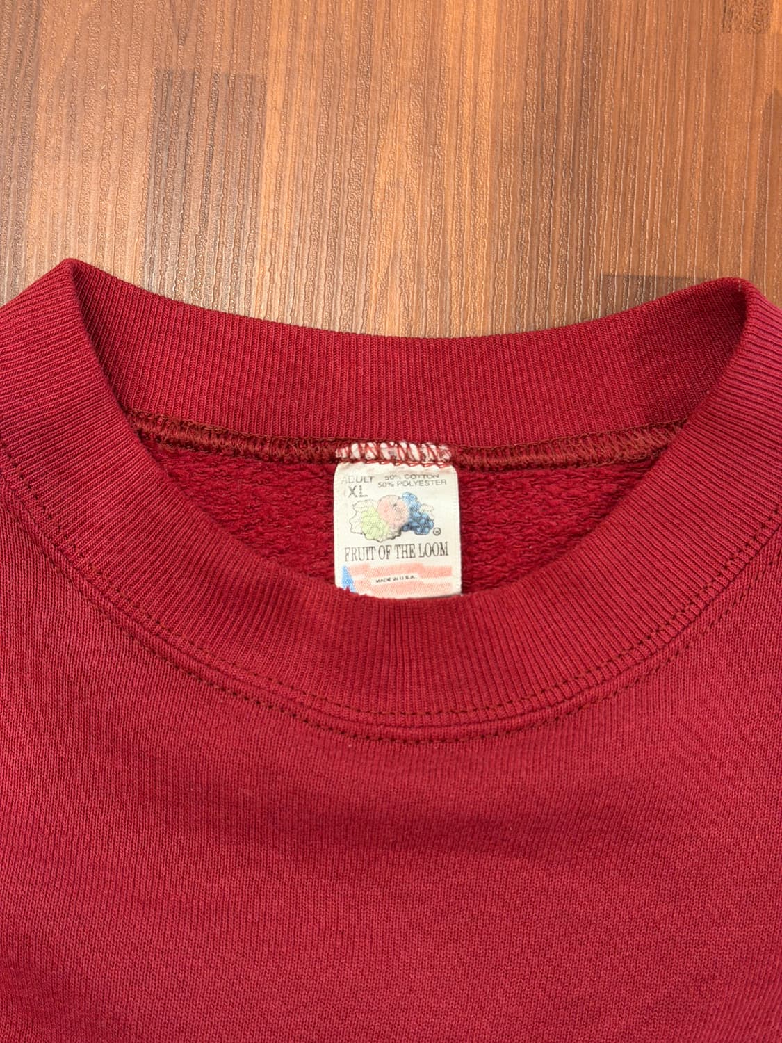 80s Fruit of the loom 빈티지 플레인 스웻셔츠 (USA) 상품이미지10