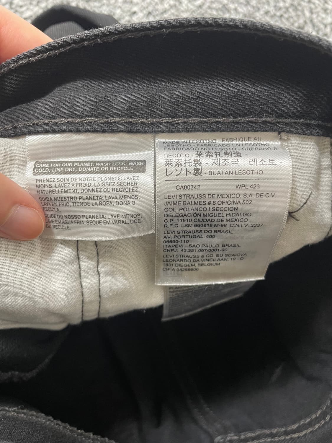 빈티지9. 리바이스 505 흑청 스트레이트핏 청바지 상품이미지5