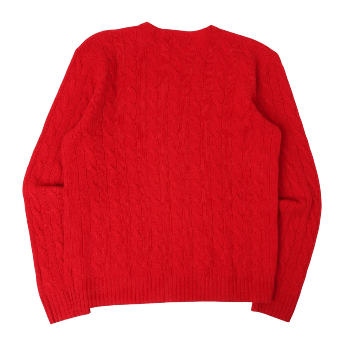 폴로 랄프로렌 레드 메리노울 캐시미어 케이블 니트 상품이미지5