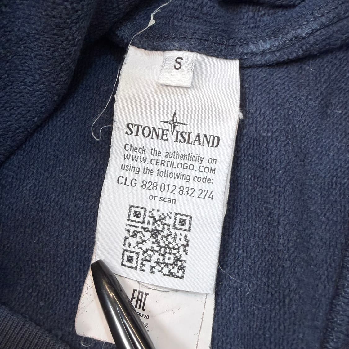 STONE ISLAND 스톤아일랜드 빈티지 와펜 후드집업 s 상품이미지5