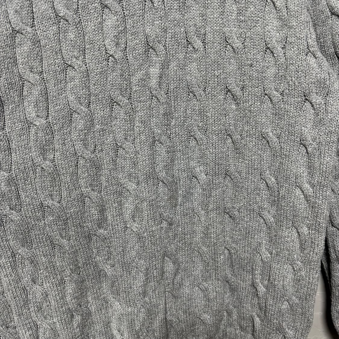 폴로 랄프로렌 신형 케이블 니트 회색 그레이 상품이미지3