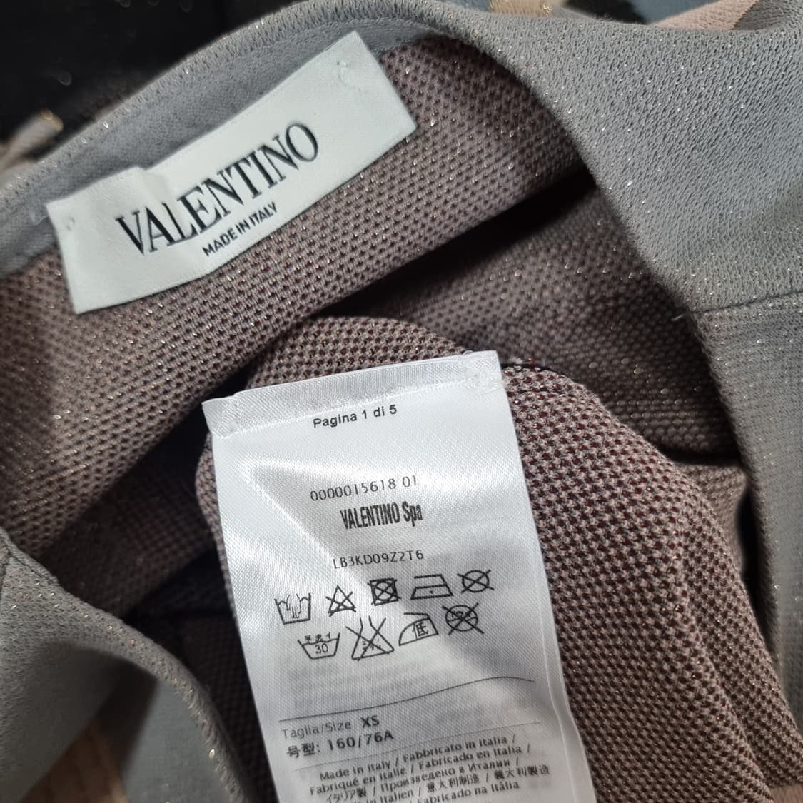 VALENTINO 발렌티노 금사디자인 니트 원피스 (44-55) 새옷수준 상품이미지10