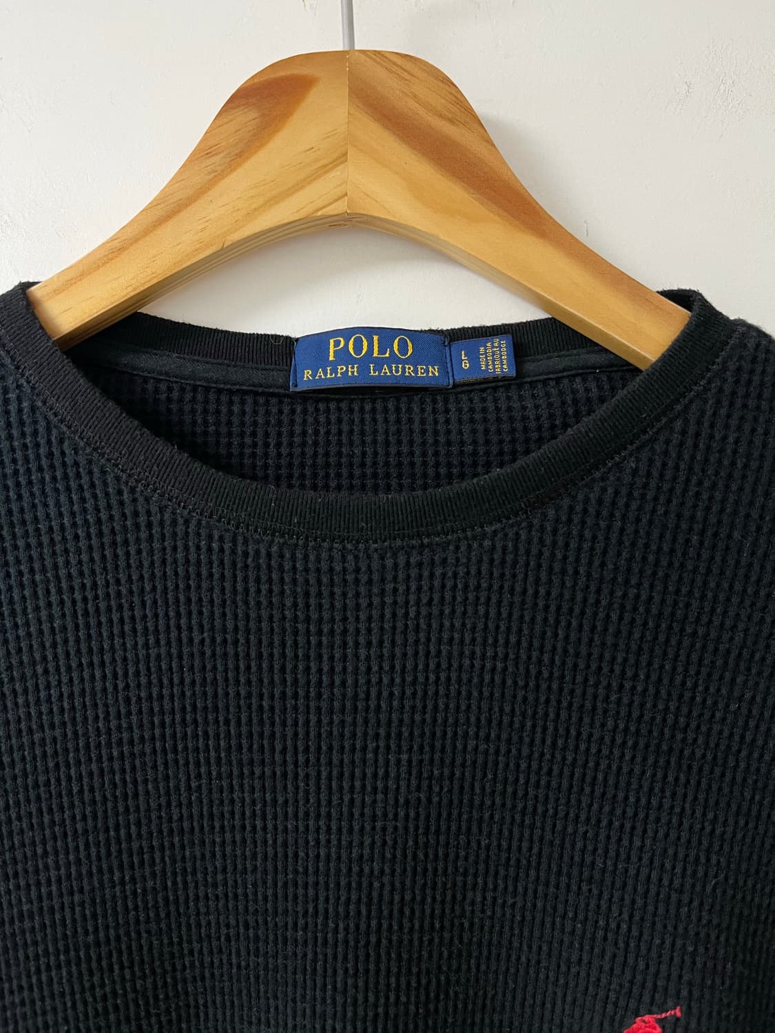 폴로 긴팔티 폴로 와플티 상품이미지4