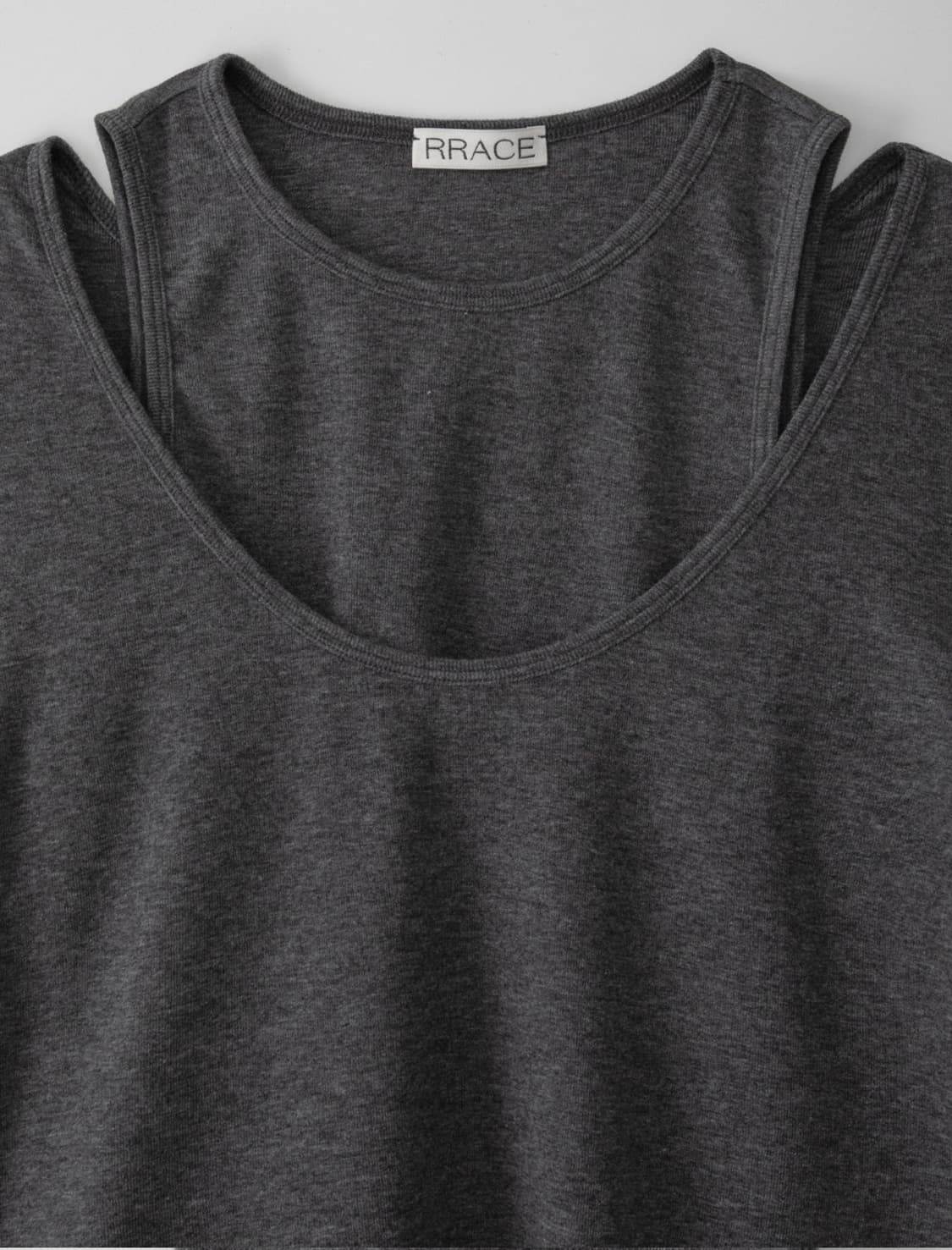 Rrace 레이스 scoop layered t-shirt 새상품 상품이미지2