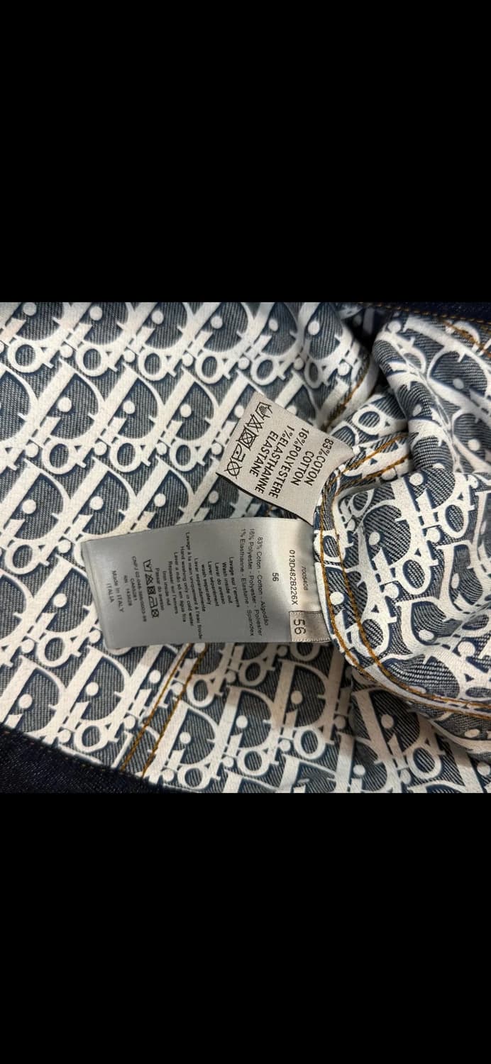 [56/새상품급] 디올 오블리크 데님 청자켓 상품이미지5