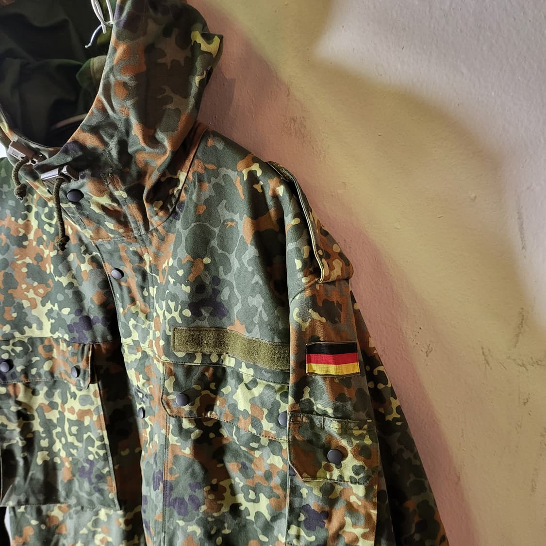 90s 독일군 빈티지 플랙탄 야상 파카 자켓 상품이미지4