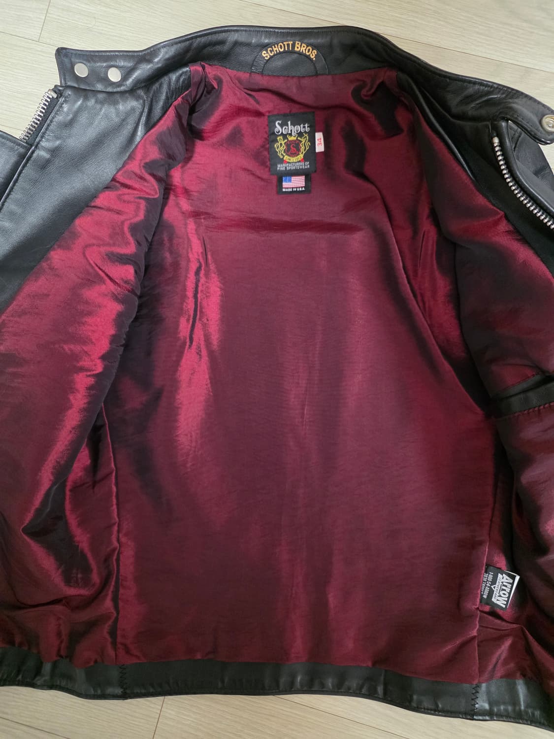 Schott 쇼트 641XX 스탠드 라이더스 34사이즈 소가죽 자켓 상품이미지10