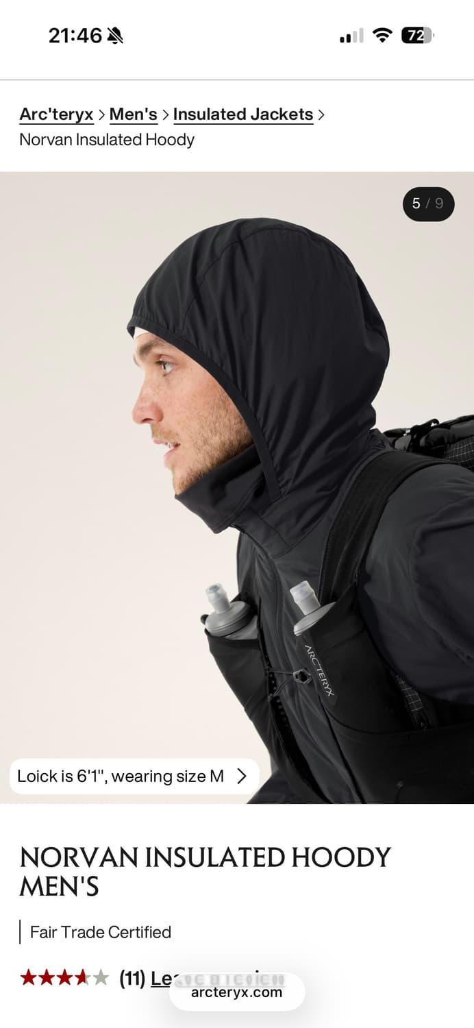 [XL] 아크테릭스 노반 인슐레이티드 후디 자켓 상품이미지7