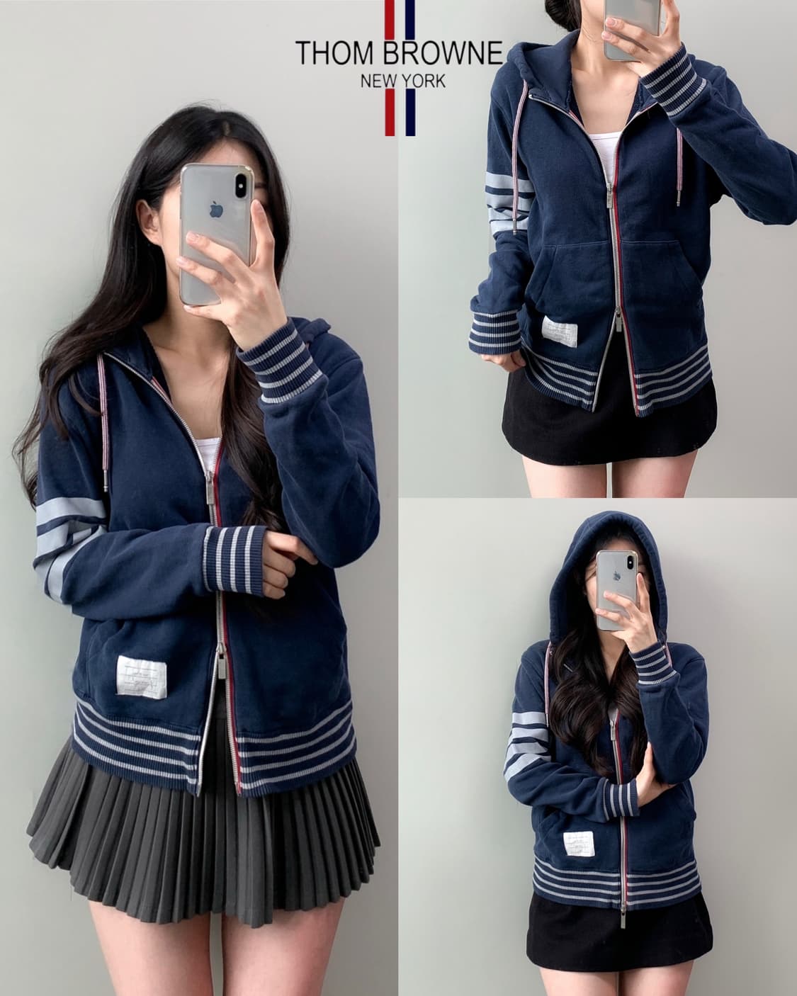 톰브라운 후드집업 상품이미지1