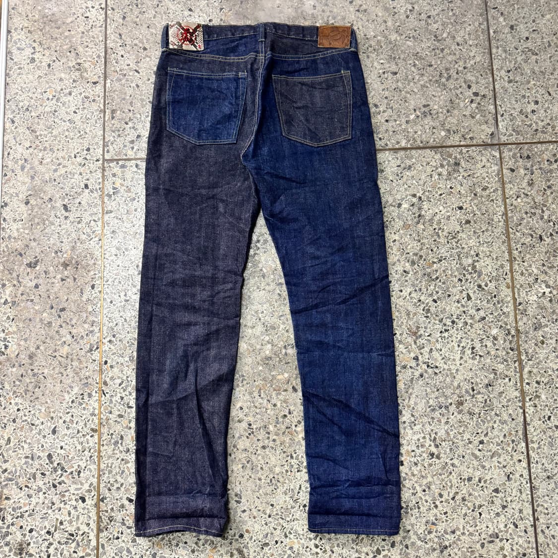 [38] Sugar Cane Aloha Denim 셀비지 투톤 팬츠 상품이미지2