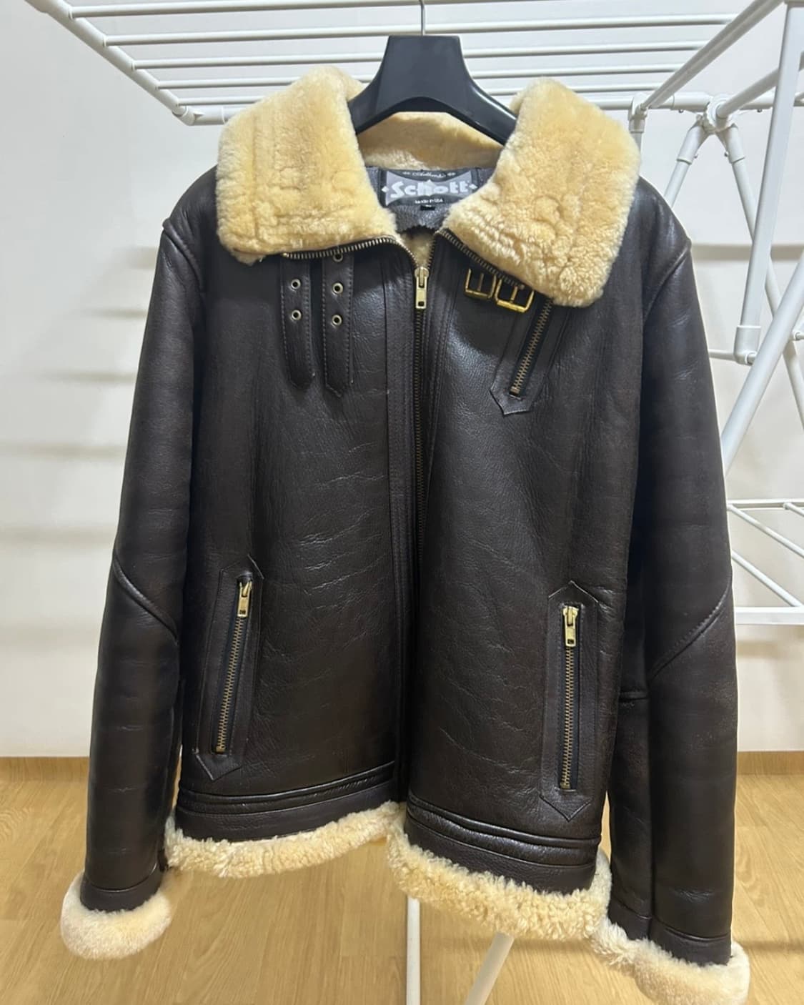 schott 쇼트 B-3 무스탕 L사이즈(105)  made in usa 상품이미지1