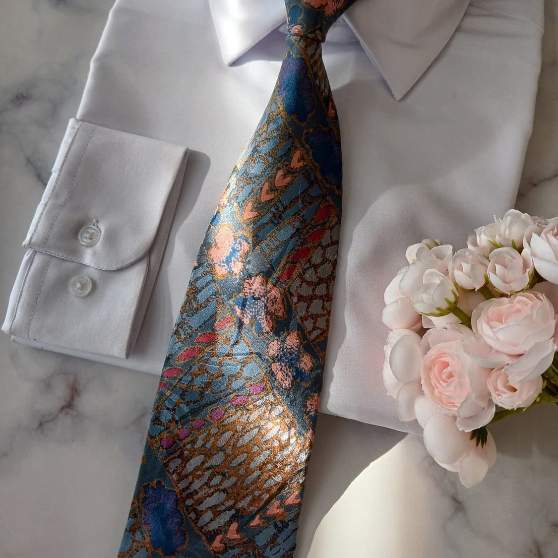 베스트오브베스트 실크 블루&핑크 넥타이 9.5cm A+등급 A18961
 상품이미지4