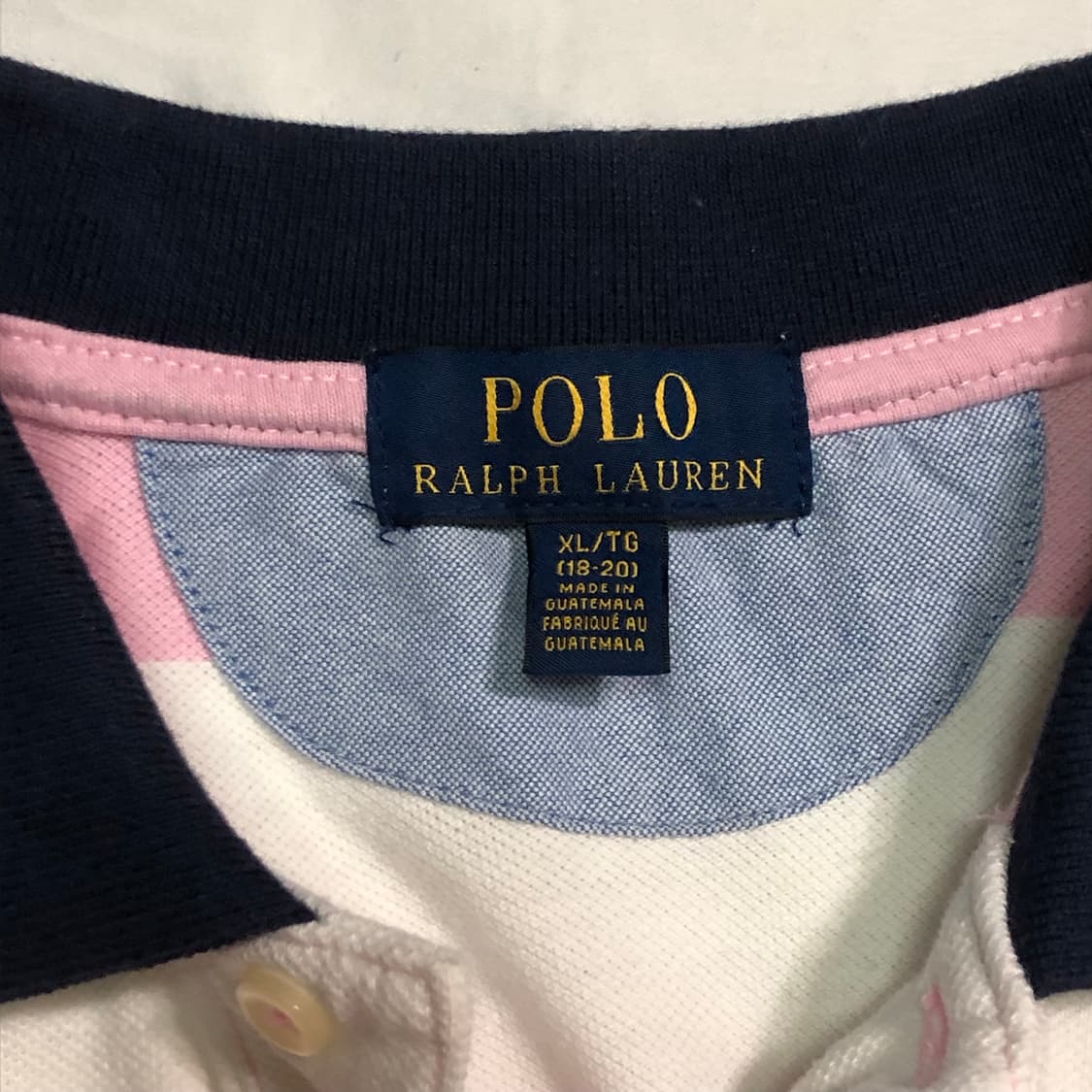 폴로 랄프로렌 빅포니 딸기우유 스트라이프 카라티 상품이미지3