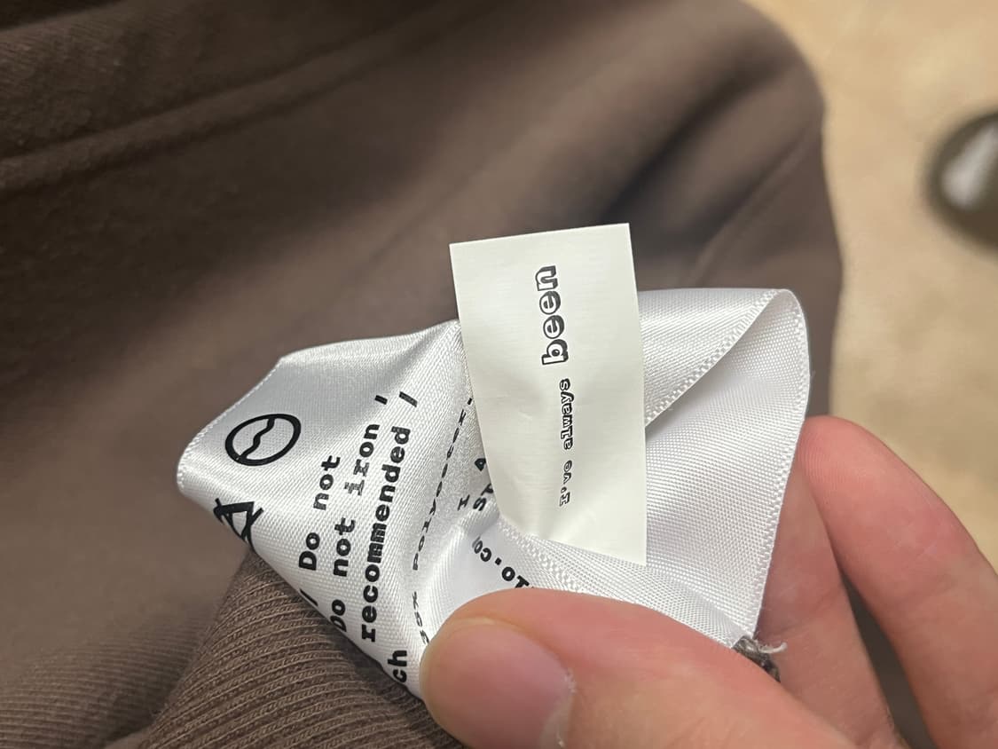 빈지노 착) IAB 스튜디오 한정판 하라주쿠 후드티 브라운 상품이미지7