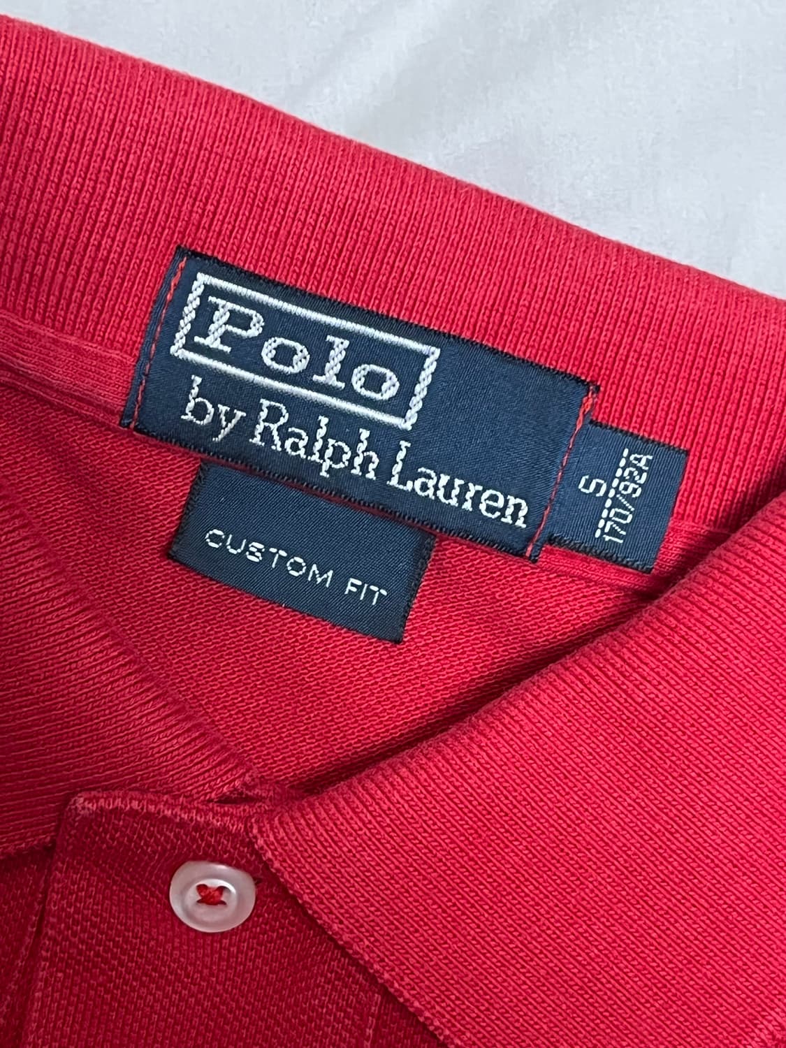 폴로 랄프로렌 빅포니 카라티 폴로셔츠 레드 S 상품이미지3