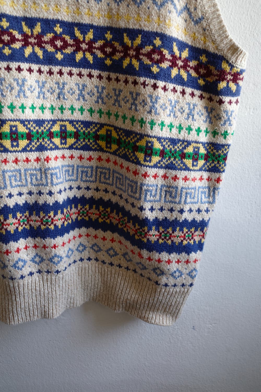 폴로 페어아일 니트 조끼 상품이미지3