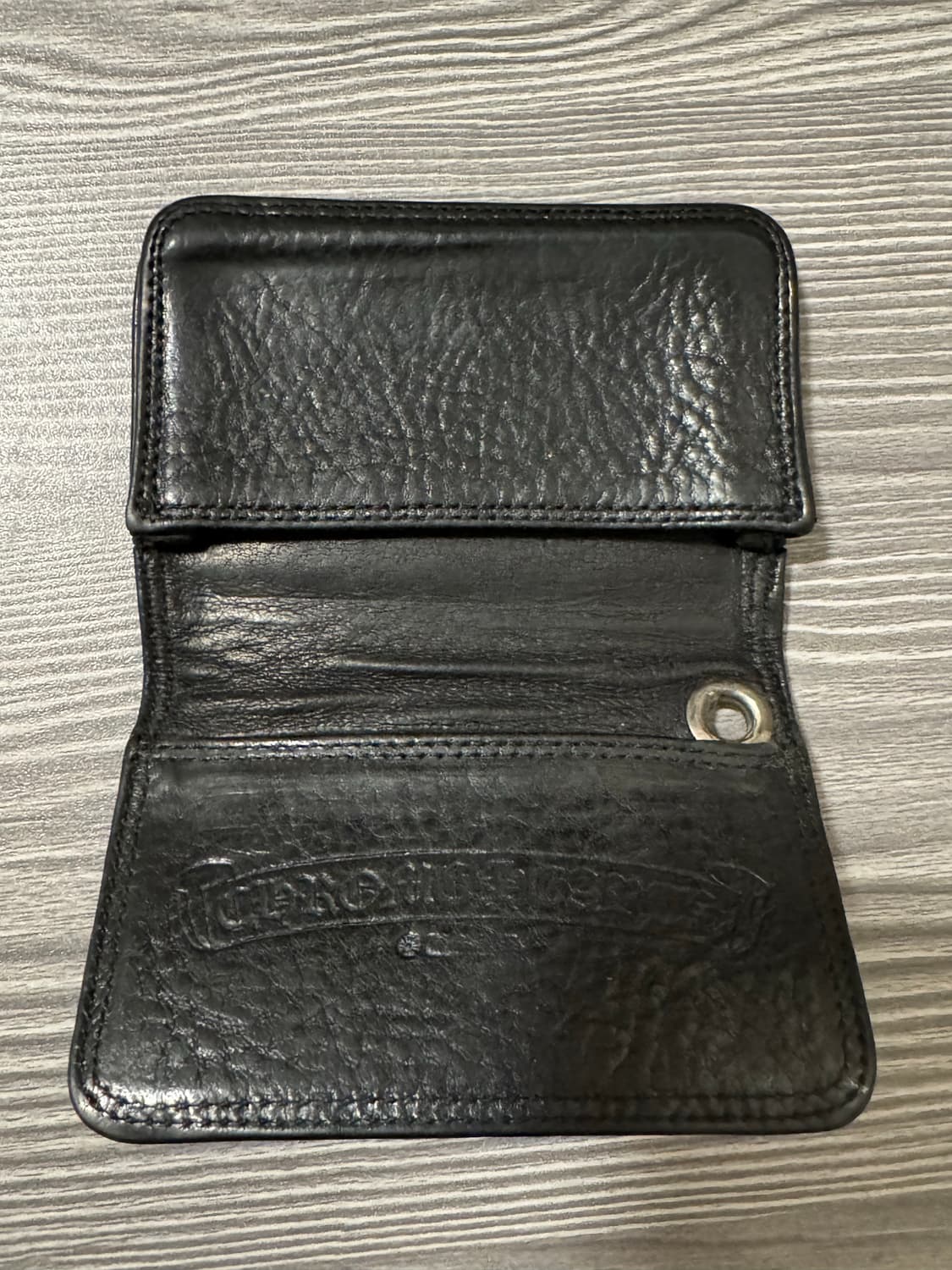 크롬하츠 스크롤라벨 레더카드지갑 상품이미지3