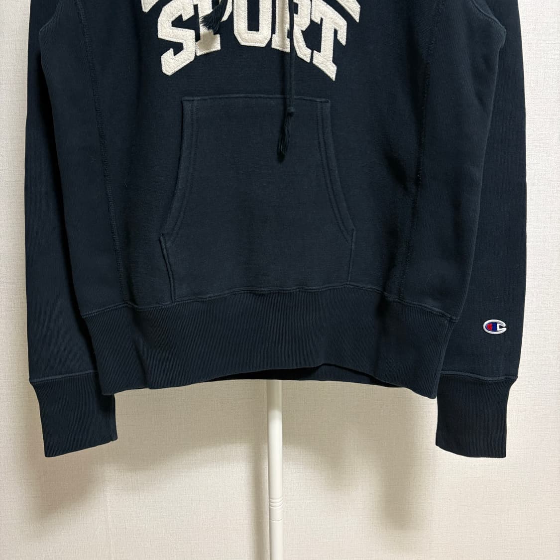 챔피온 X 스투시 리버스위브 후드티 / 블랙, S 상품이미지3