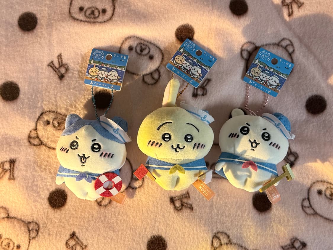 치이카와 고베 한정 인형키링 3종 SET 상품이미지1