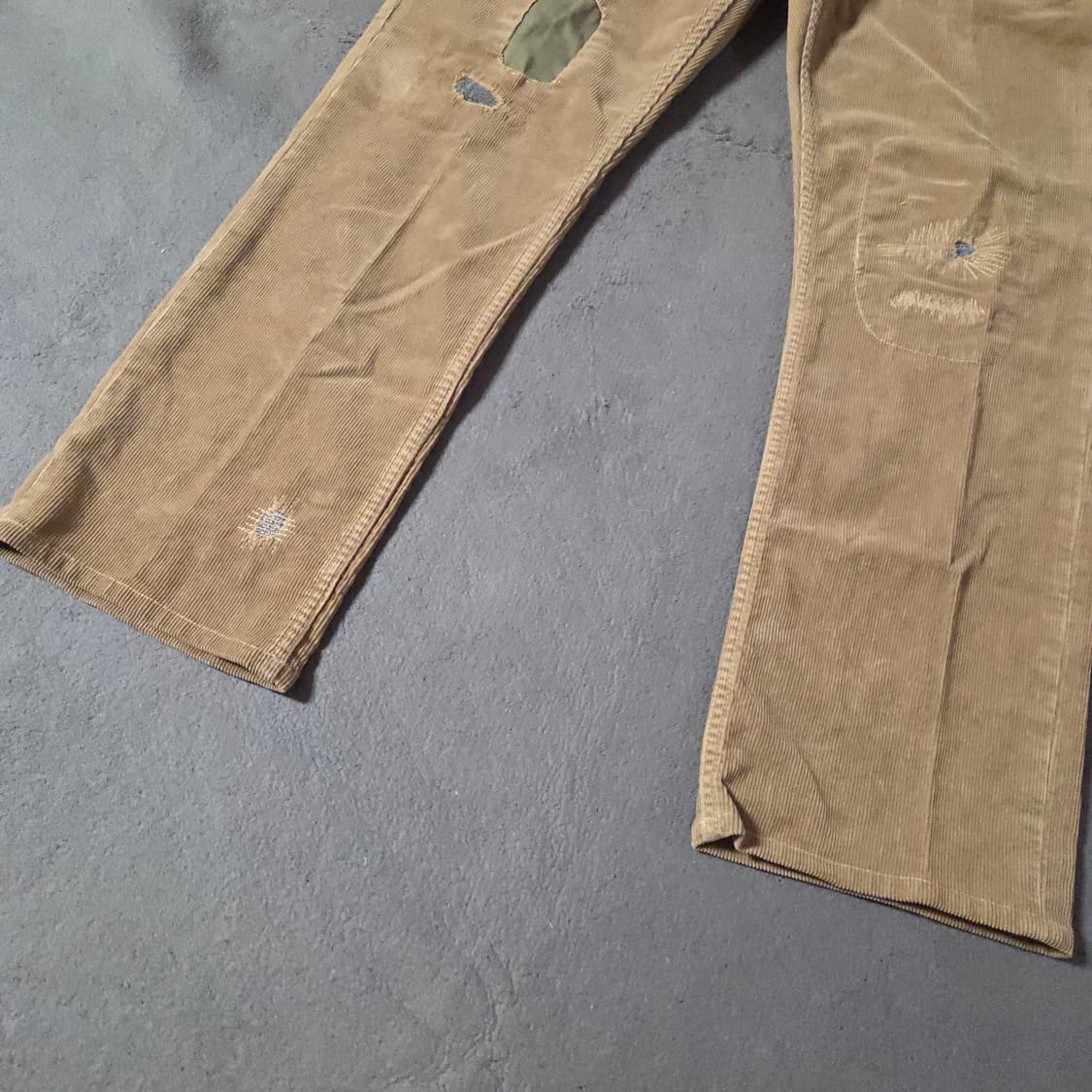 폴로 코듀로이 빈티지 패치워크 팬츠 바지 33/32 상품이미지4