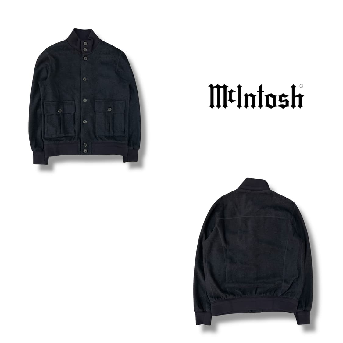  매킨토시 니트 배색 자켓 y12875 상품이미지1