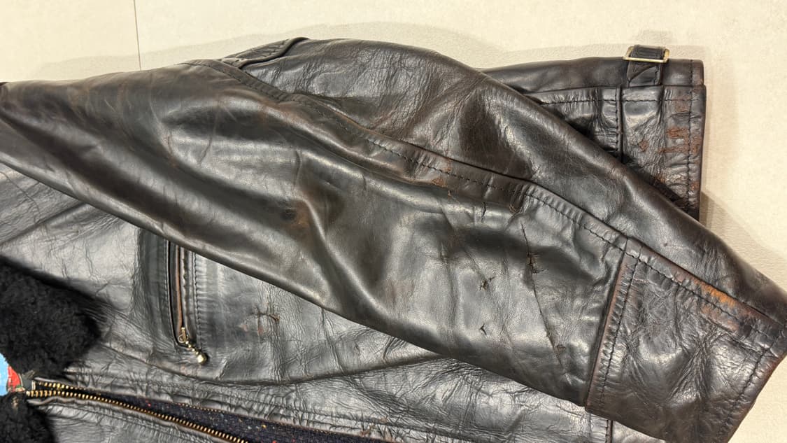 에어로레더 하이웨이맨 크롬악셀 홀스하이드 레더자켓 상품이미지5