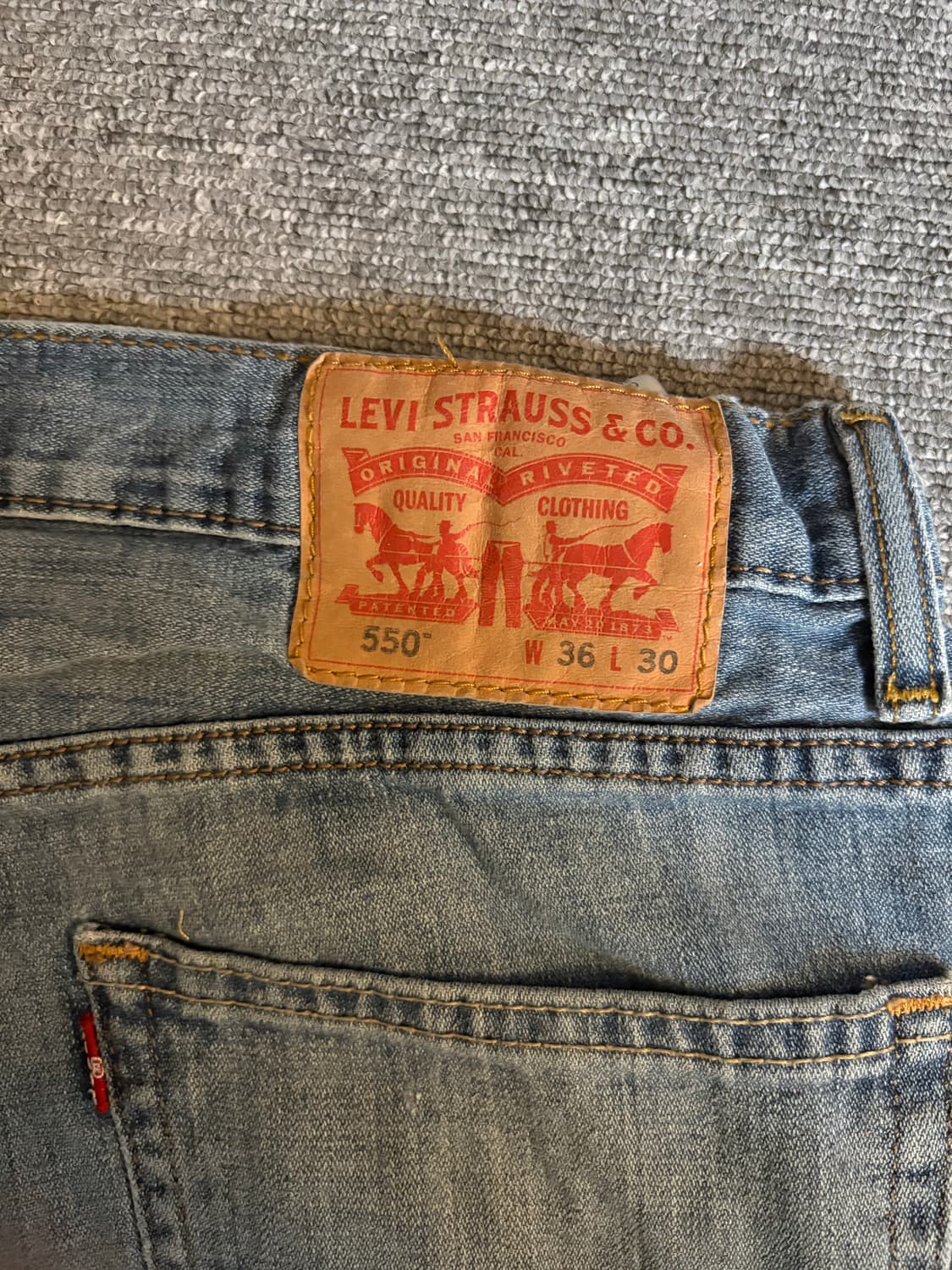 [W36 L30] 리바이스505 데님팬츠/ 02 상품이미지4