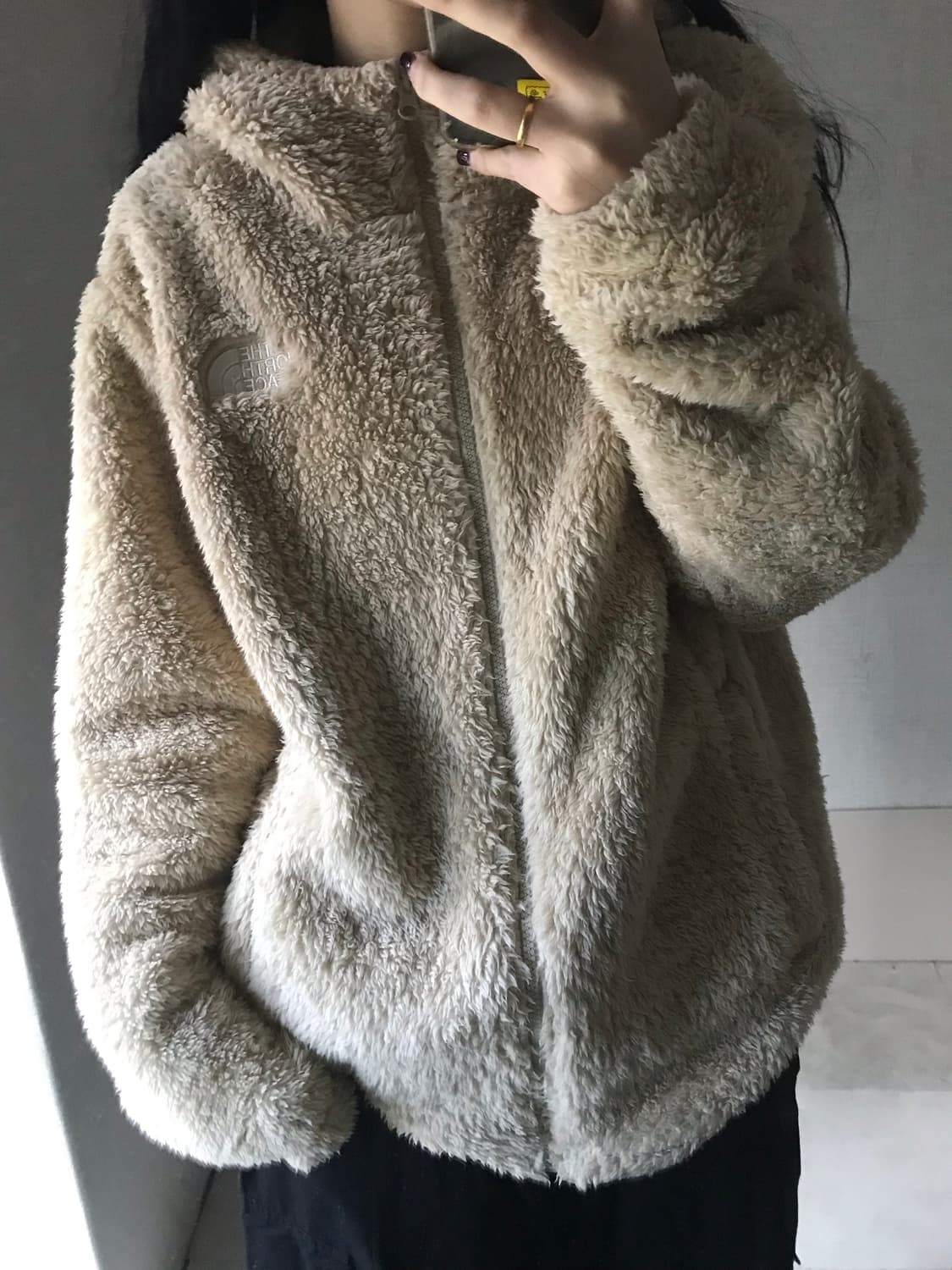 노페 베이지 후리스 상품이미지2