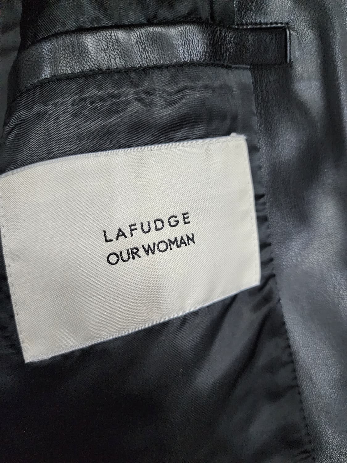 라퍼지스토어 포 우먼 블레이저 숏 버핑레더 자켓 가죽자켓 M 상품이미지7