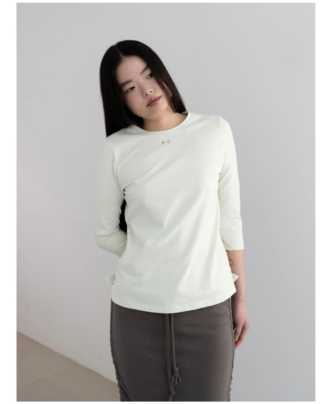 [온스카] COMFY 3/4 SLEEVE T (MELON) 상품이미지2