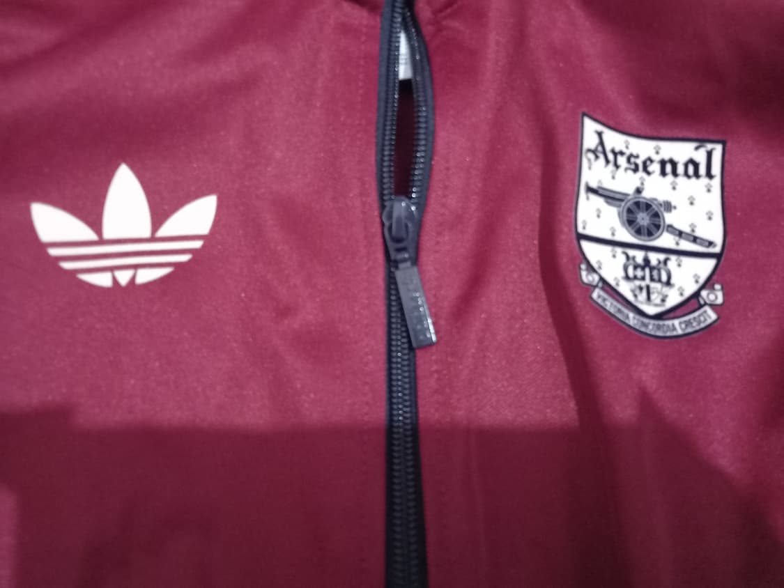 아디다스 희귀 아스날 버건디 트랙탑 저지 져지집업 95/M 상품이미지3