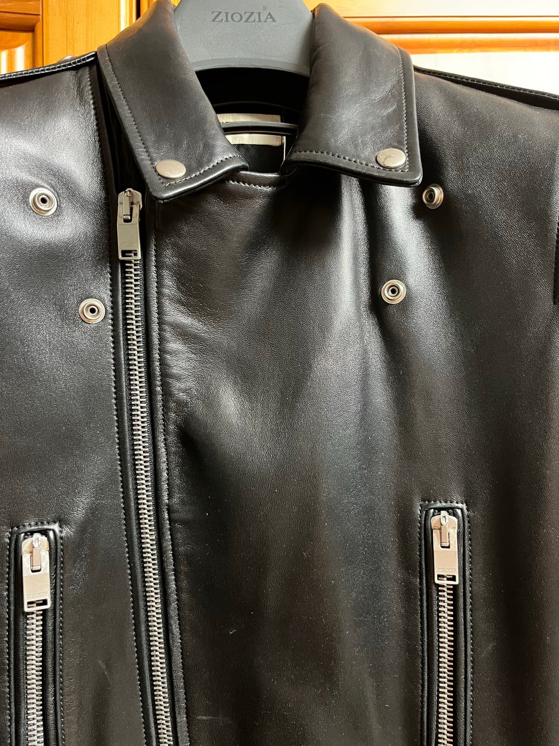 생로랑 13fw L01 에디시즌 램스킨 라이더 자켓 상품이미지2