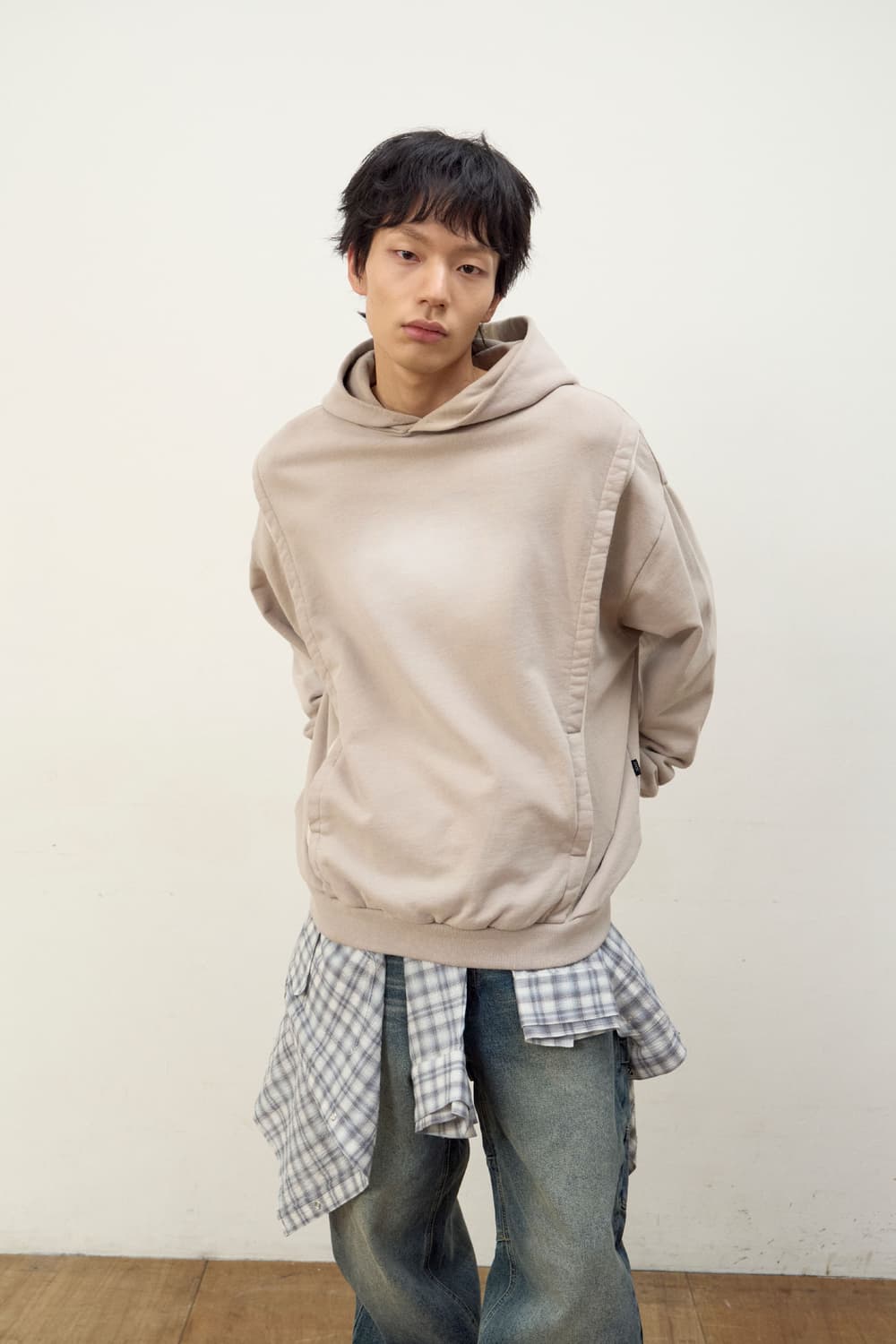 [M] 이티씨이 Etce H.B TAPE WASHED HOODIE 상품이미지2