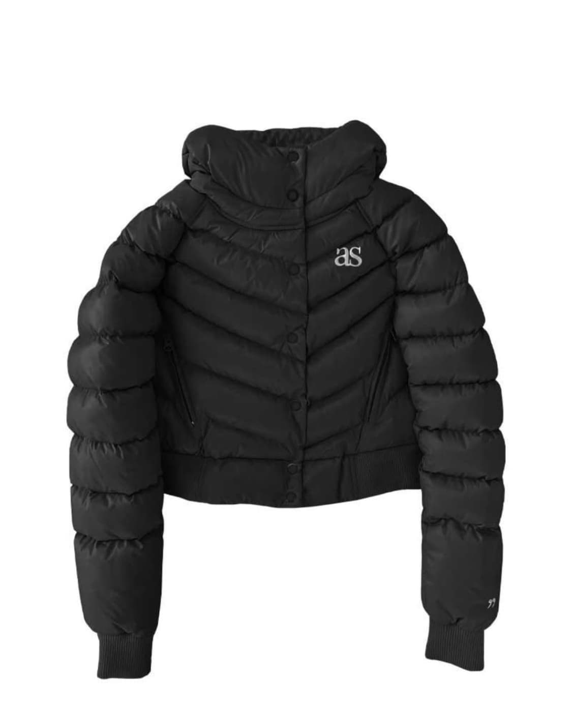 애즈온 숏패딩 블랙 상품이미지1