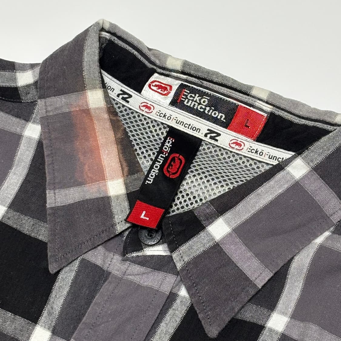 에코 펑션 멀티 체크 유틸리티 빅 실루엣 셔츠 상품이미지2