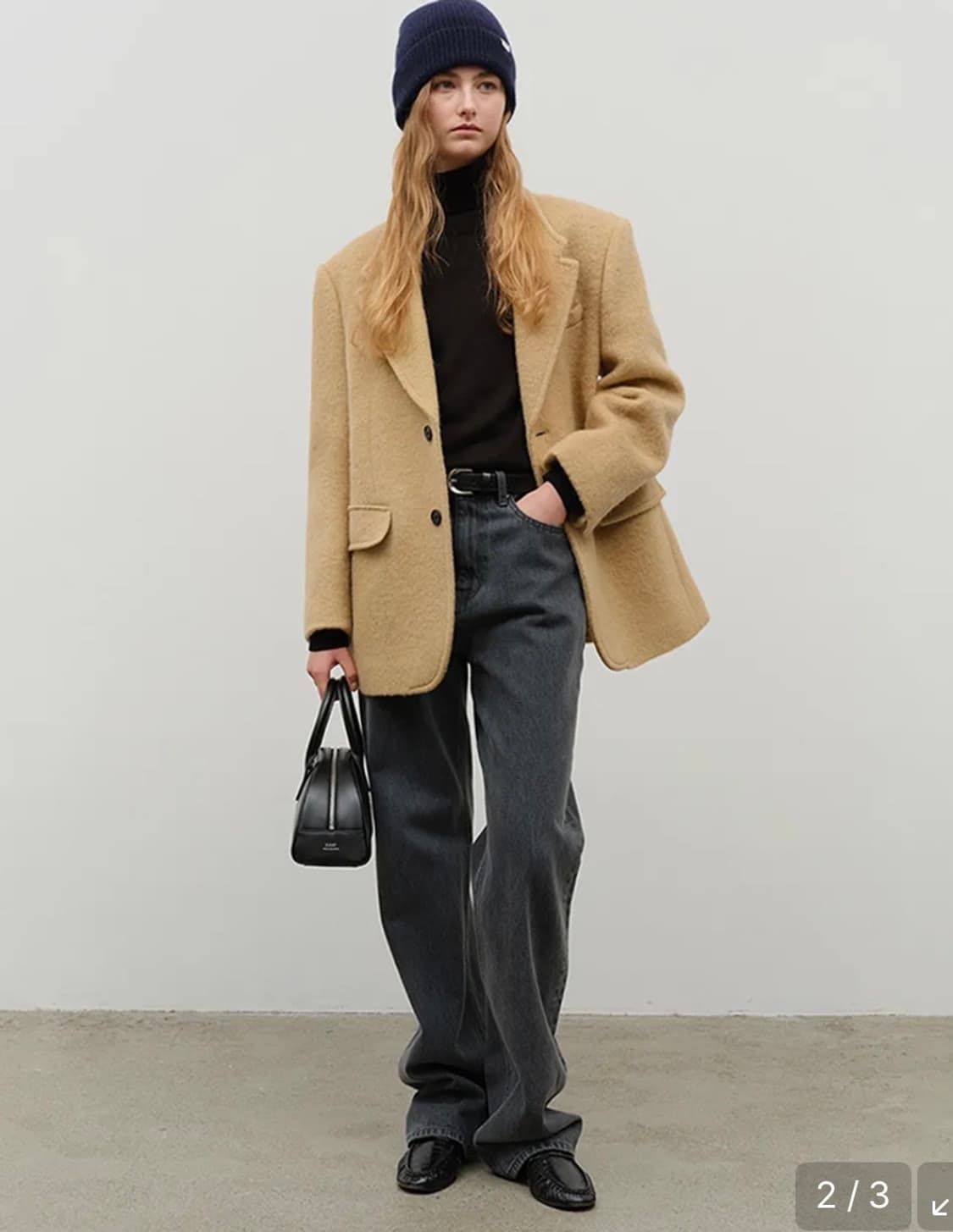 DUNST UNISEX ALPACA BLAZER COAT CAMEL 상품이미지2